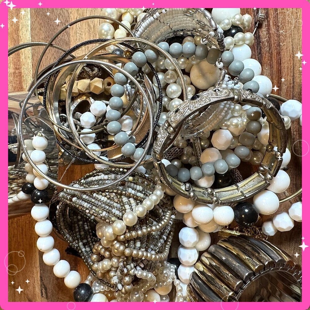 ⚜️ Jewelry Lot | Y2K-Modern Bangles, Beads & Pearls | Make offer! 🩷